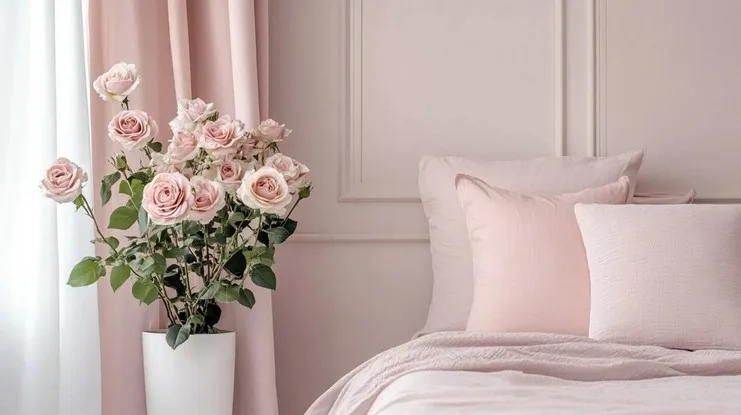Rose Quartz Paint Colour for House Interiors