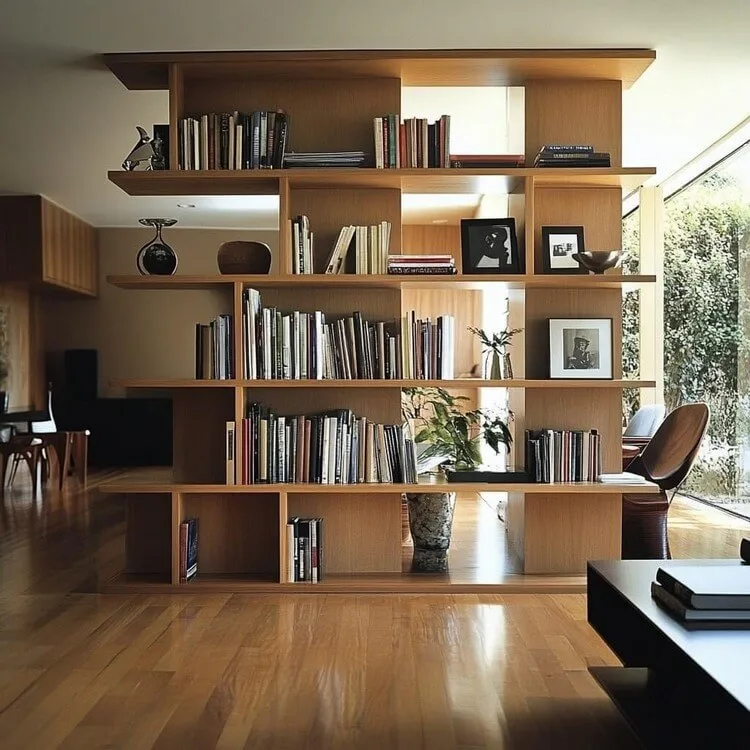 Bookshelf Living Room Partition Design