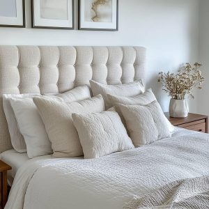 Simple Details in Bed Headboard Design That Add Texture