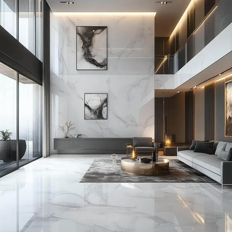 Carrara Marble Flooring Design