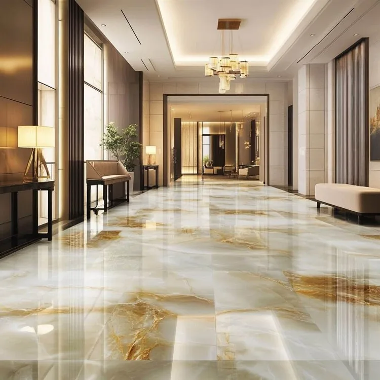 Onyx Marble Flooring Design