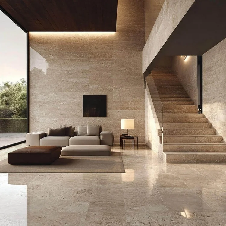 Travertine Marble Floor Design