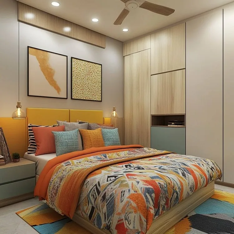 simple bedroom design inspiration: Add Subtle Pops of Colour