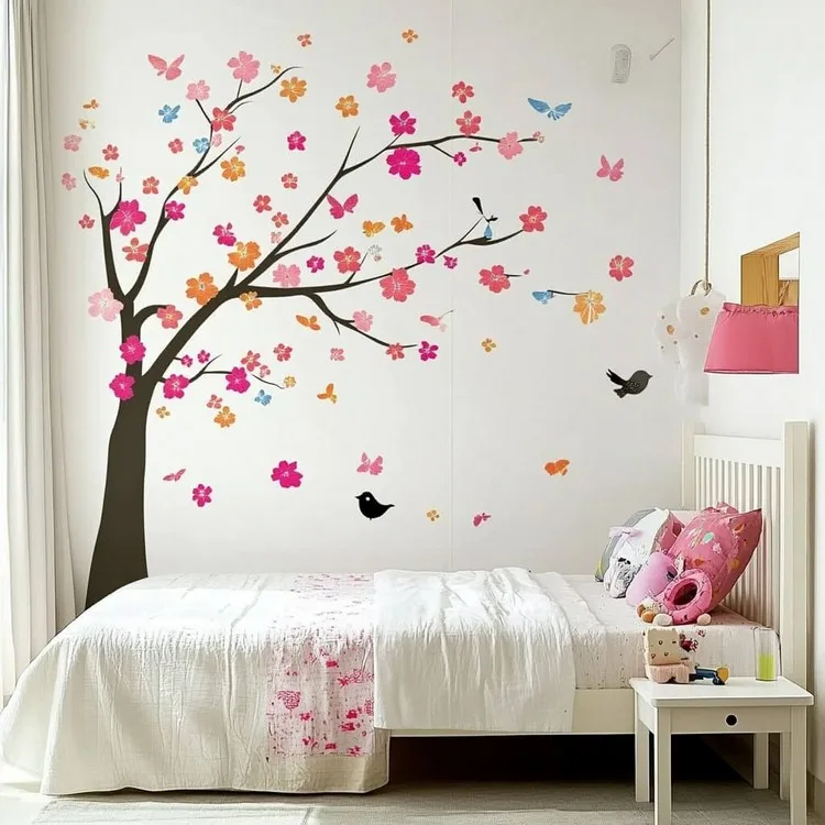 simple room design inspiration: Use Wall Decals for a Playful Touch