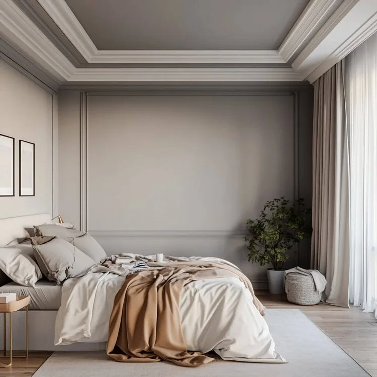 Dove Grey Gradient: Paint Colour for Bedroom Walls