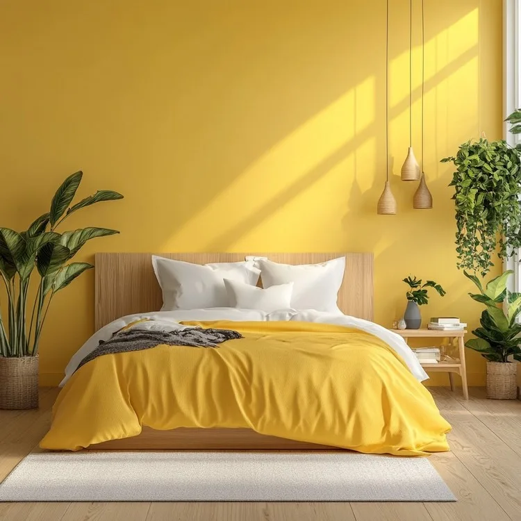 Bedroom Colours: Sunshine Yellow