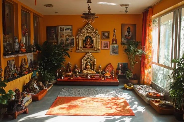 Use Light Colours for Pooja Room as Per Vastu