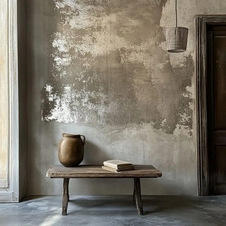 Taupe and Silver- Two Wall Colour Combination for Living Room