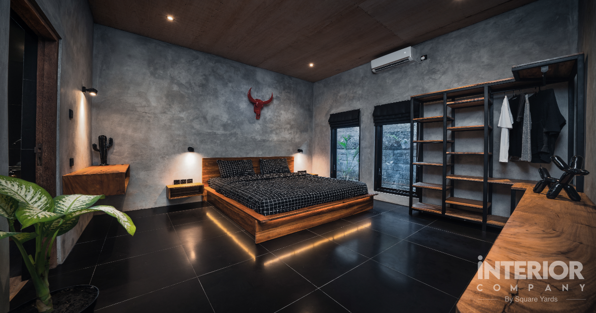 Rough Bedroom Modern Wall Texture