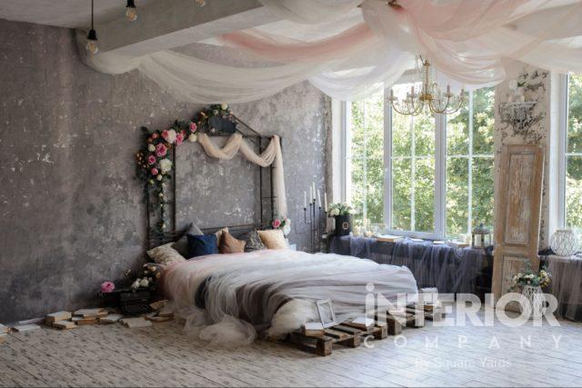 BRING IN FRESH FLOWERS in Bed Back Wall Design 