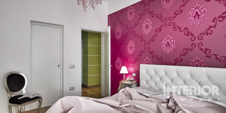 Pink Wallpaper with Damask Designs
