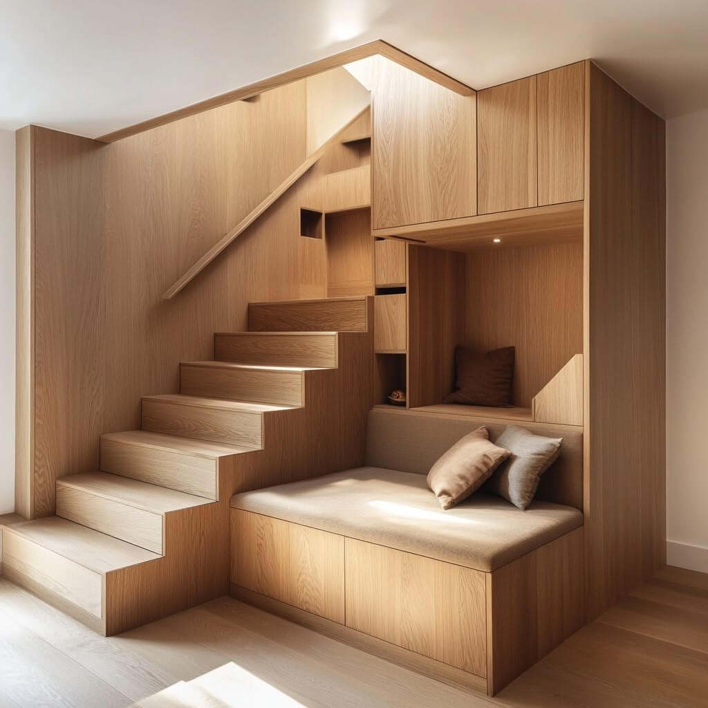 Elegant Wooden Stair Designs