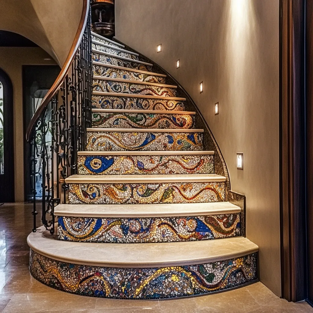 Mosaic Staircase Mosaic Staircase Design
