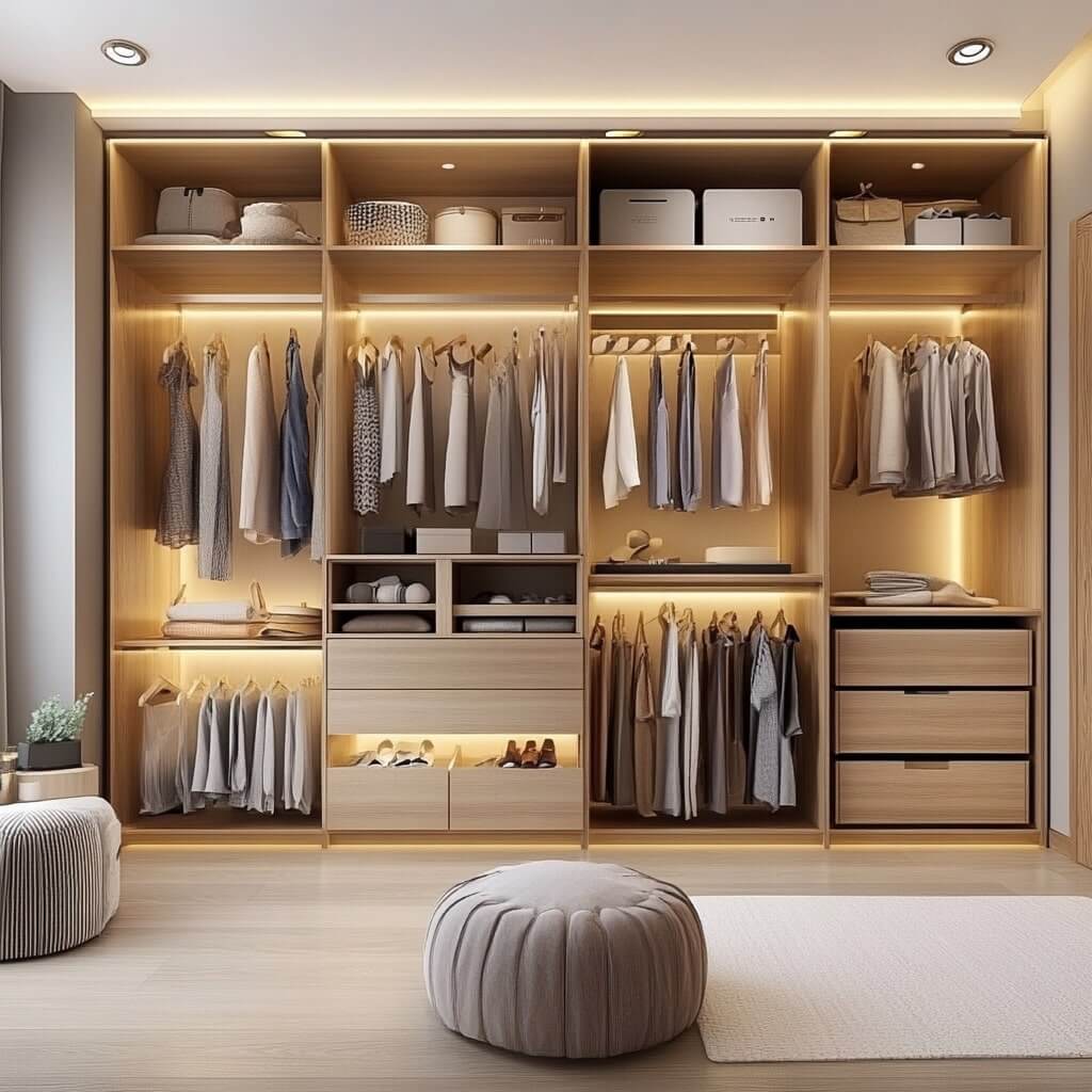 Open Wardrobes with Boutique Vibes