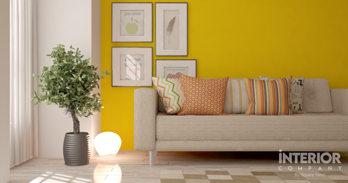 Sunset Hues with Muted Lemon Yellow