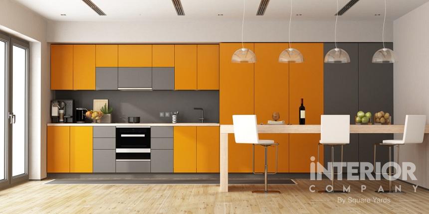 bold colors kitchen laminates