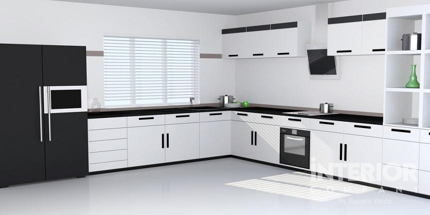 black and white kitchen laminates