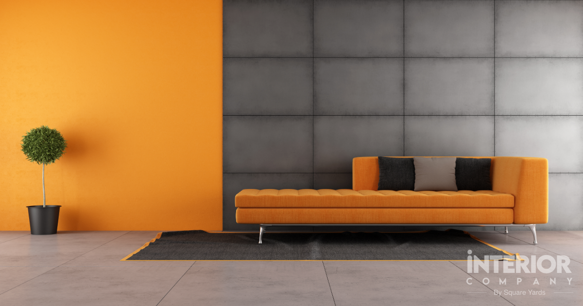 Electrify Your Space Using Orange and Black Hues