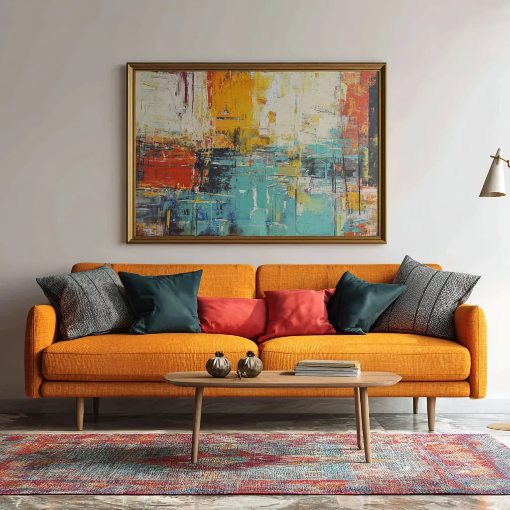 Abstract Painting Ideas for Living Room