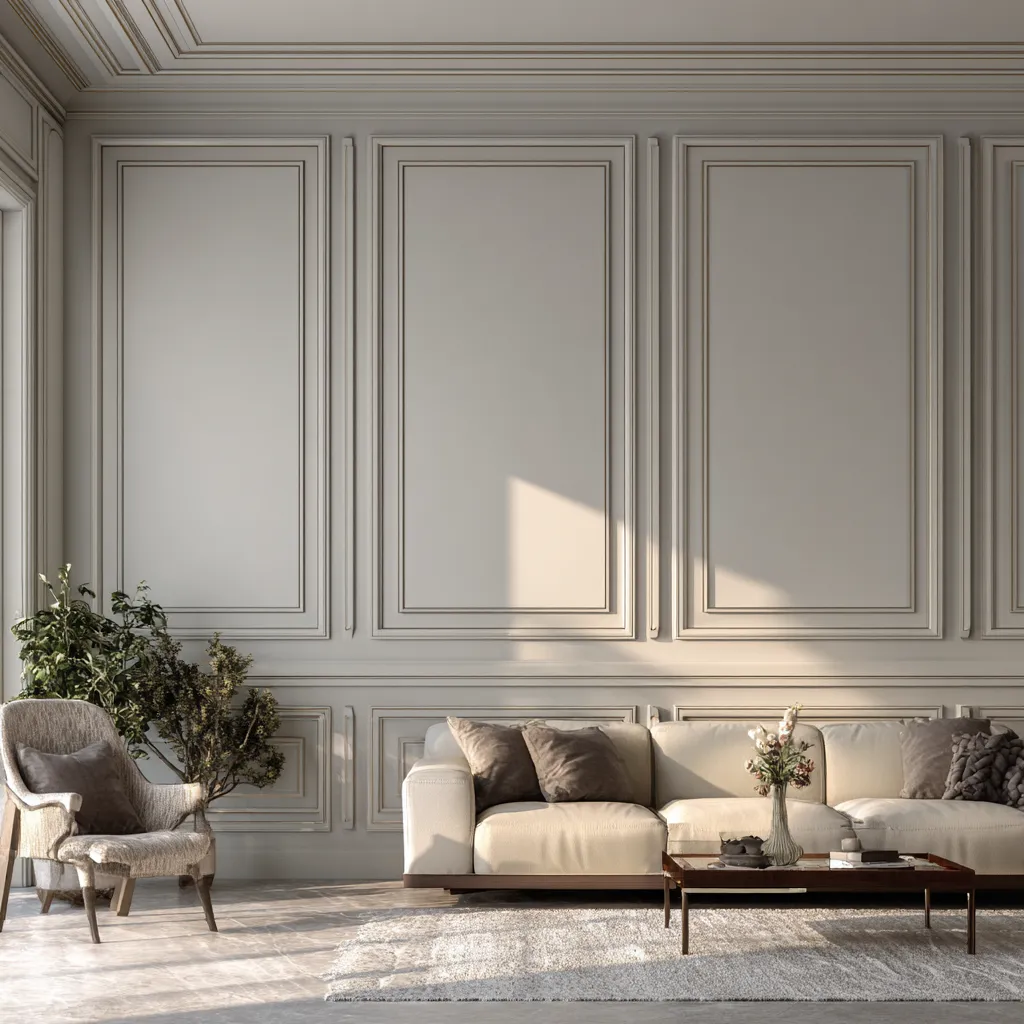 Decorative Wall Moulding Ideas for Drawing Room