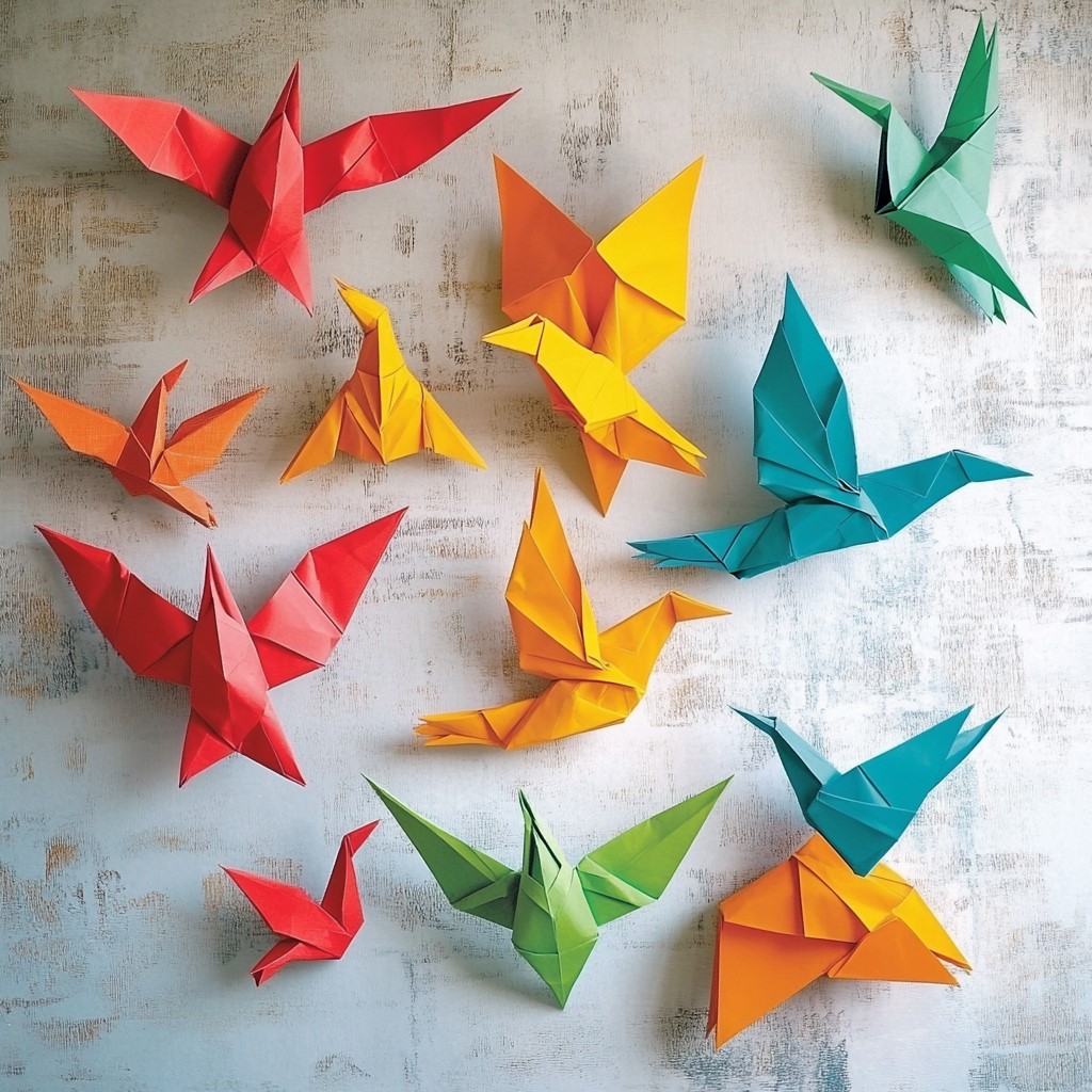 Home Wall Decor Ideas: Origami Figures