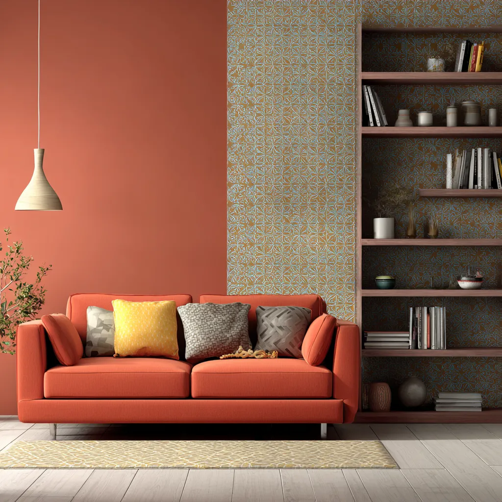 Patterned Vinyl Sheet Ideas for Small Sitting Room Walls