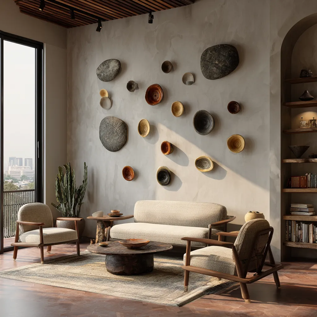 Pottery Wall Decor Ideas for Living Room