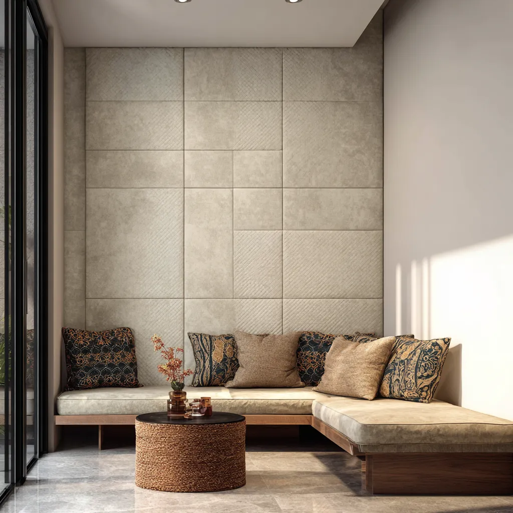 Quilted Wall Tile Ideas for Bedroom