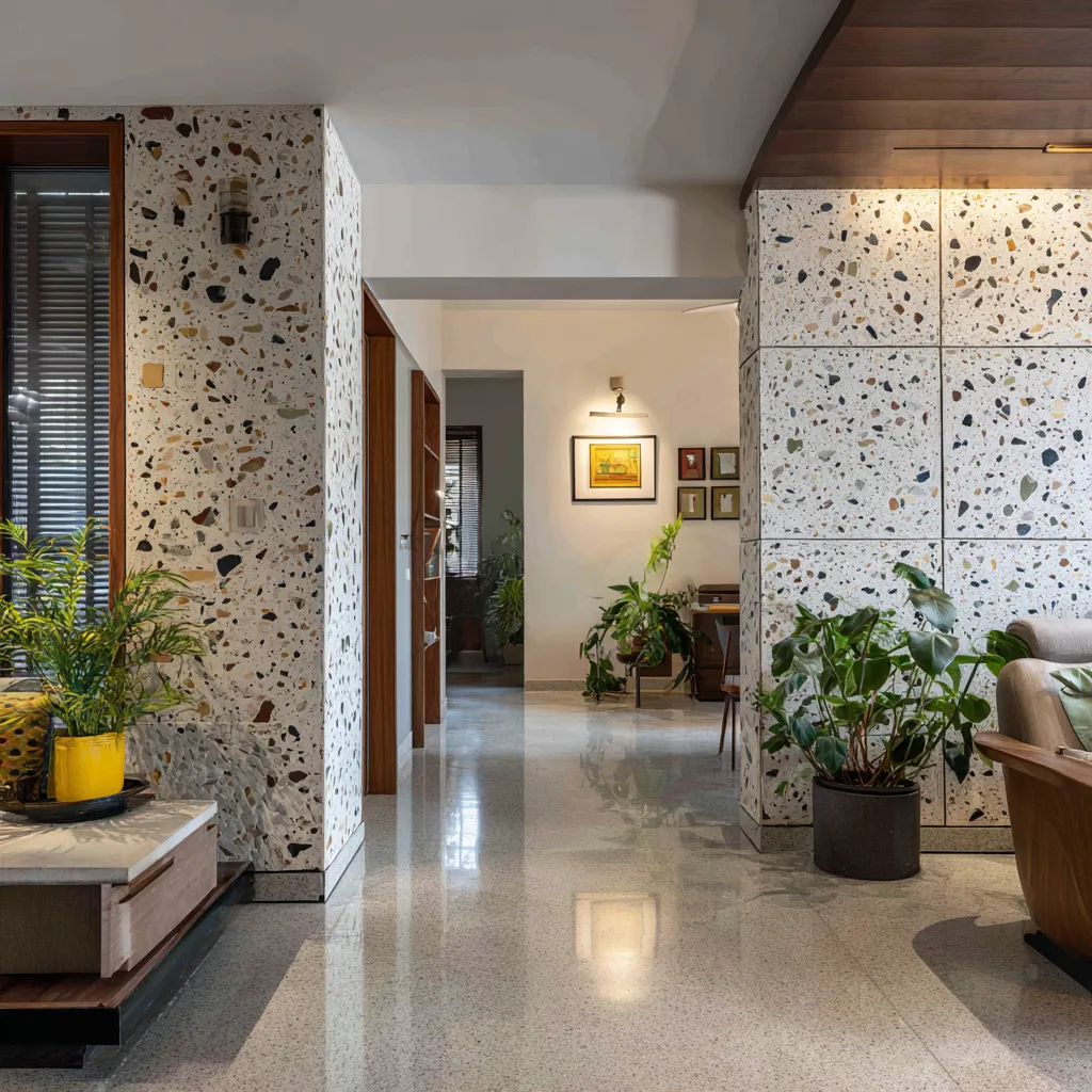 Terrazzo Wall Tile Ideas for Passage Area