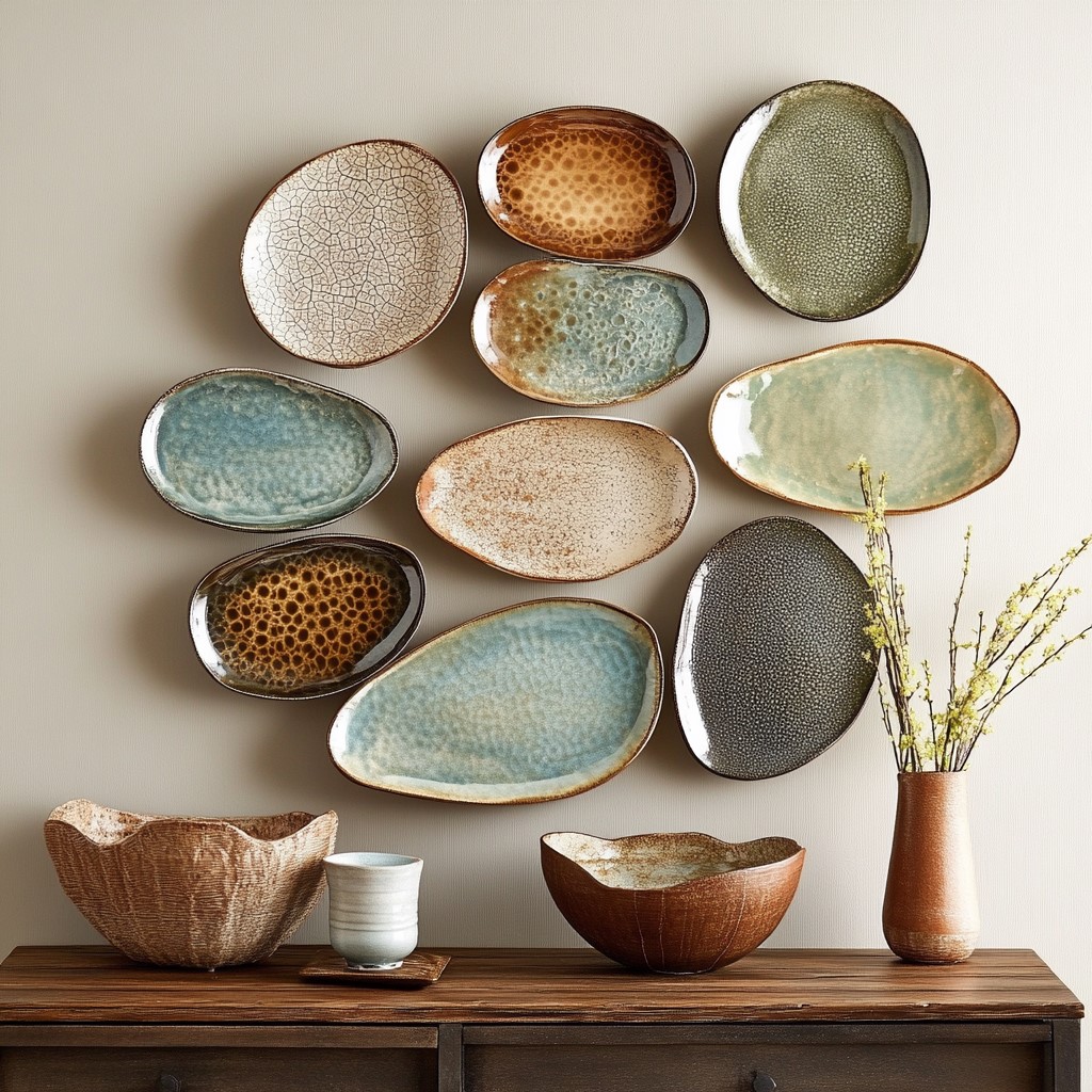 Unique Wall Decor Ideas for the Living Room: Ceramic Art