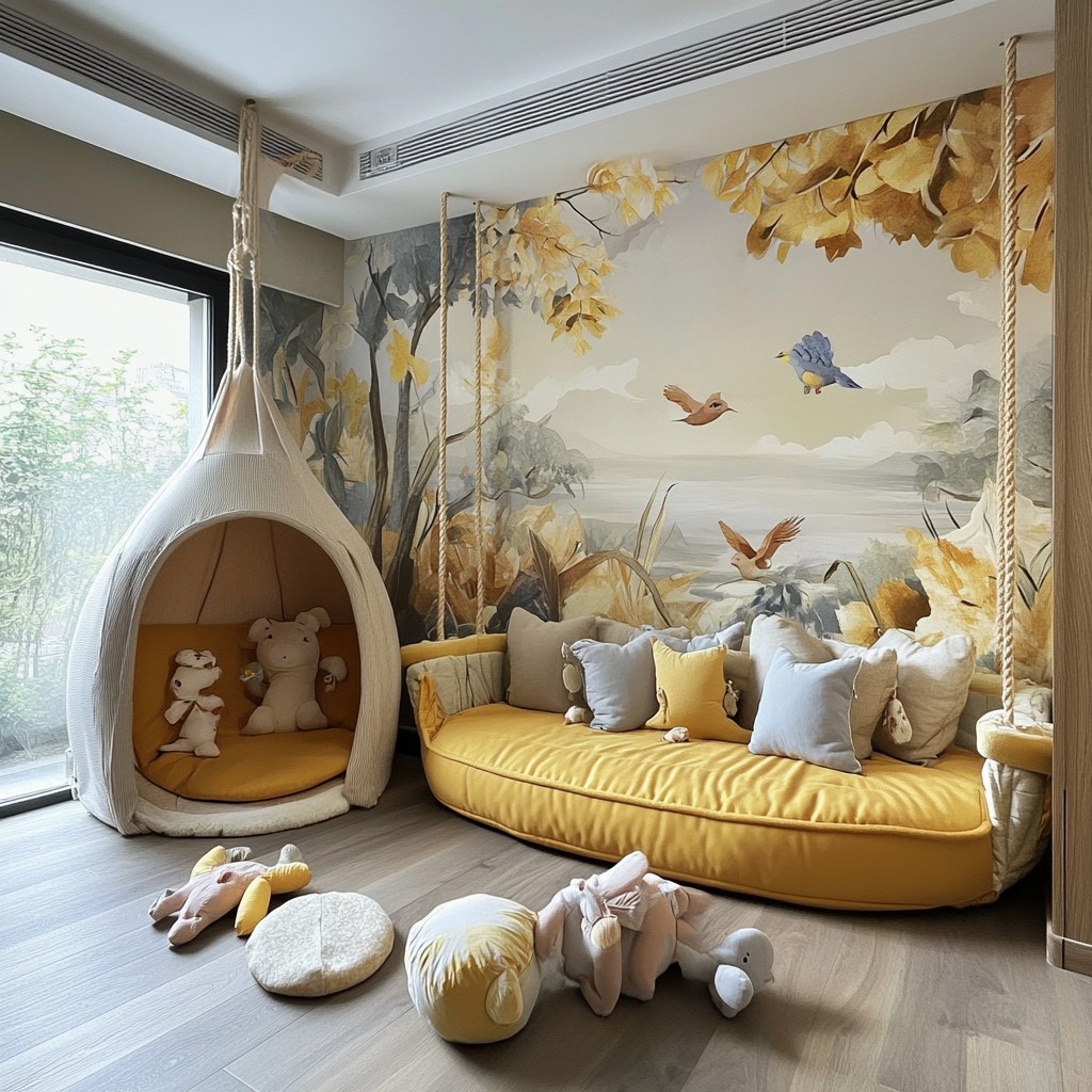 Wall Decor Ideas for Kids Room: Artistic Mural Painting