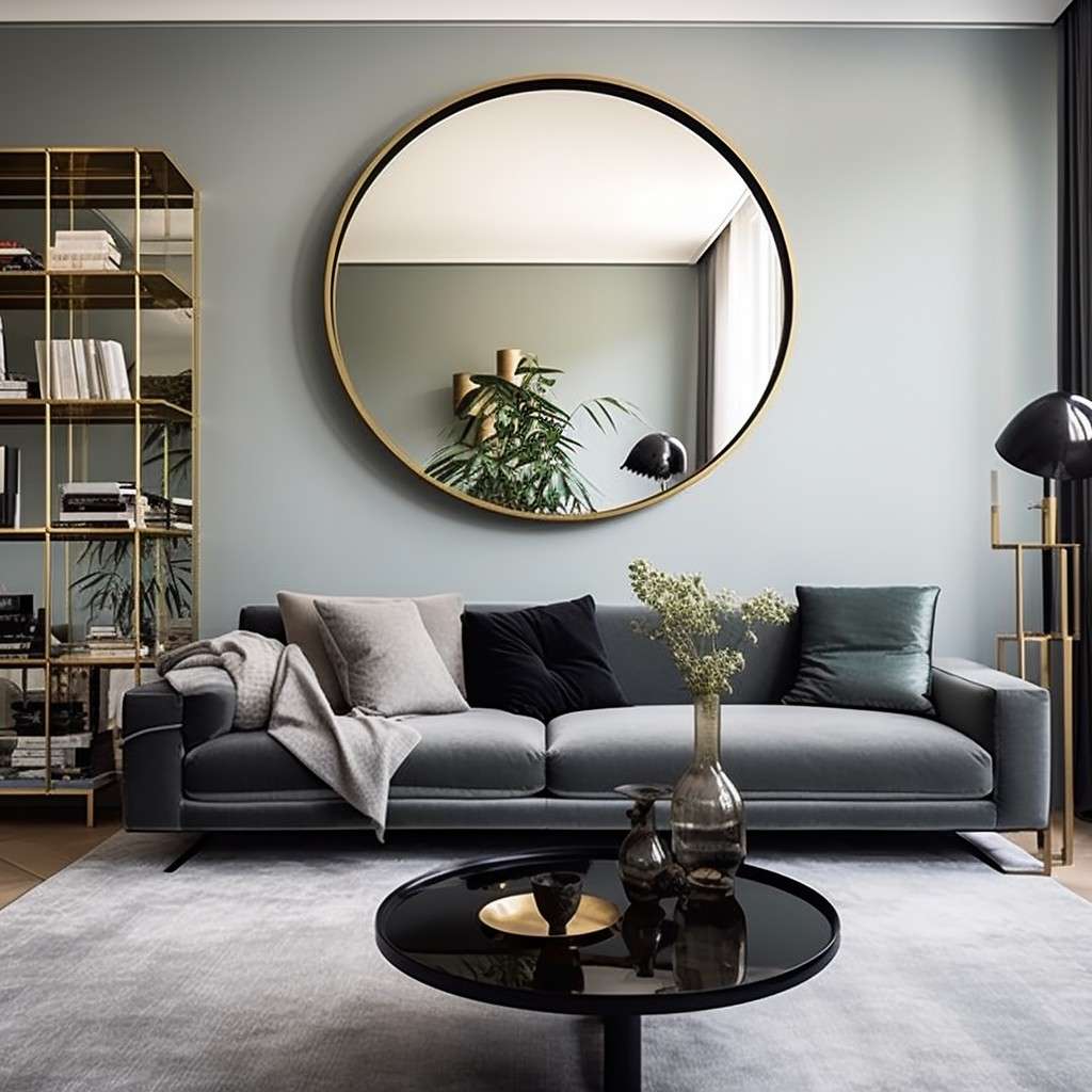 Play With Mirrors - Tiny Living Room Design Ideas