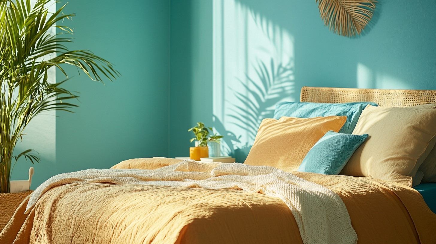 Aqua and Sand: Home Color Idea