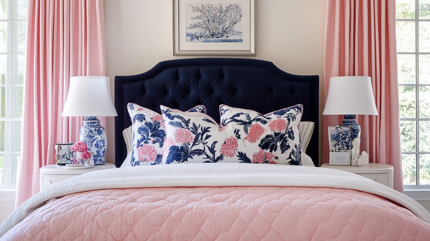 Blush Pink and Navy: Colour Combination for Home