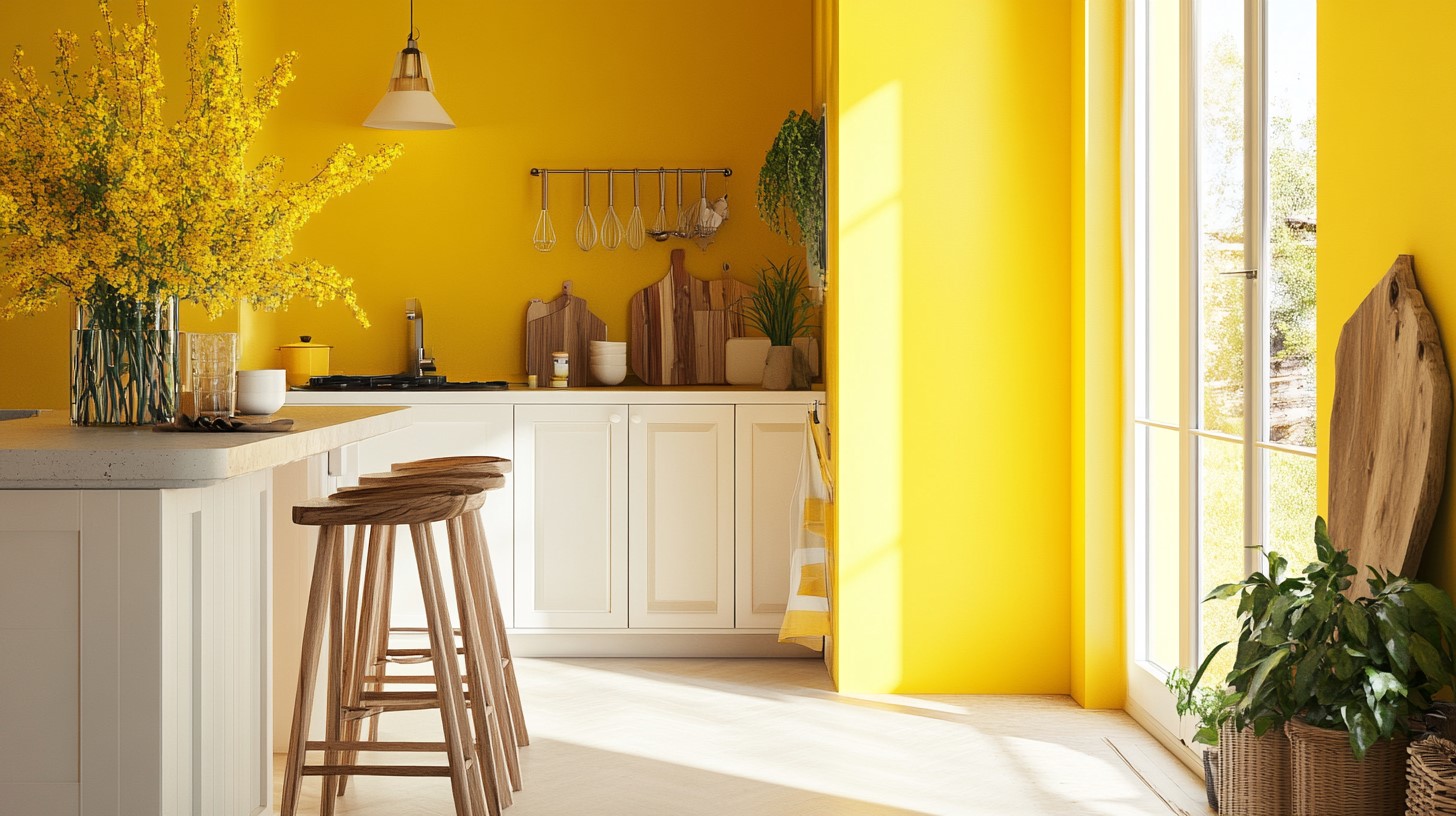 Bright Yellow Colour for Home Interiors