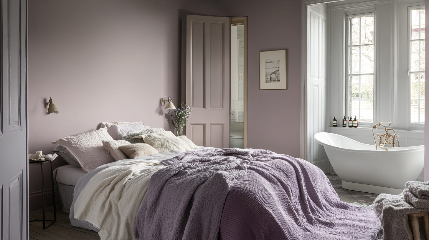 Interior Design Color Scheme with Soft Lavender