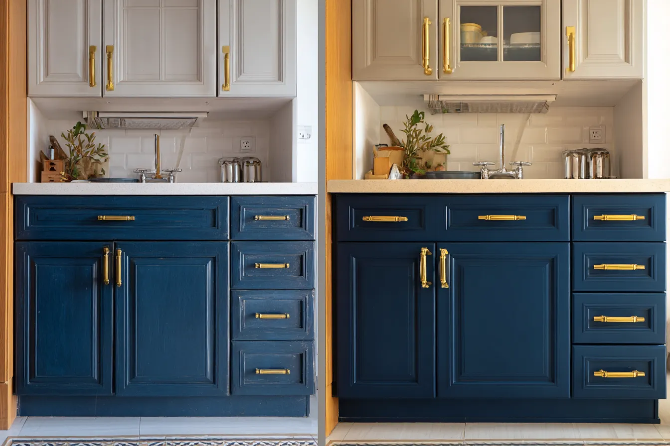 Repaint Existing Cabinet Units Kitchen Cabinet Makeover Ideas- Repaint Existing Cabinet Units