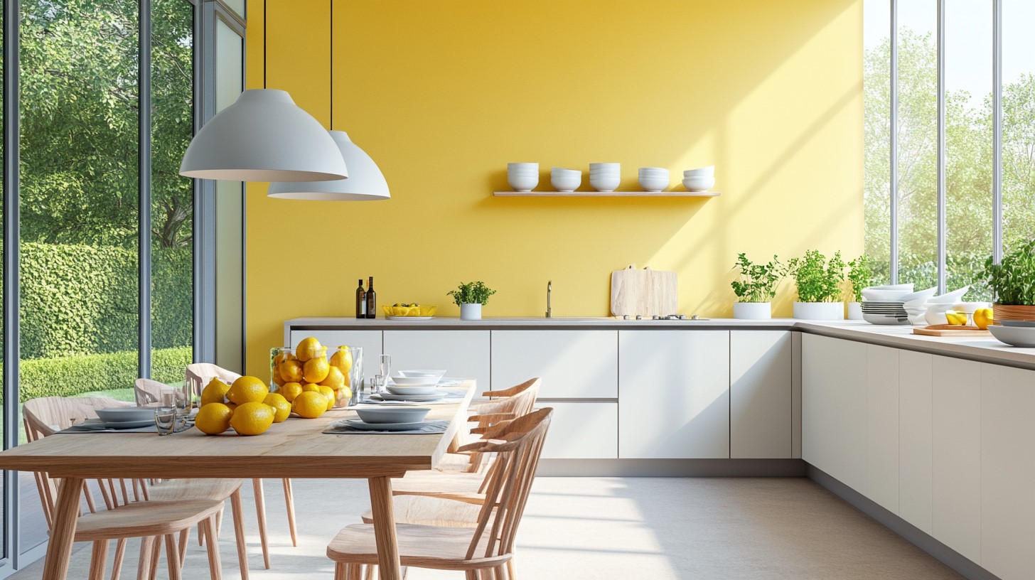 Lemon and Dove Grey: Colour Combination for Walls