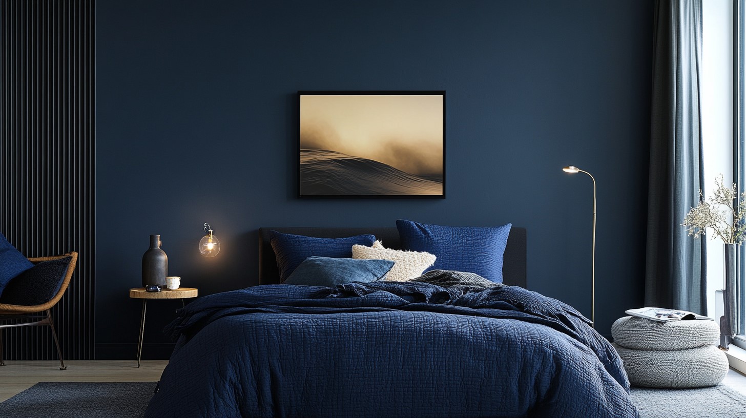 Midnight Blue Paint Color Idea for Home