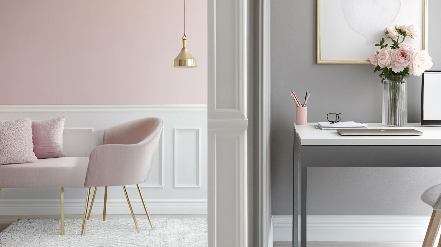 Pink and Grey: Colour Combination for House