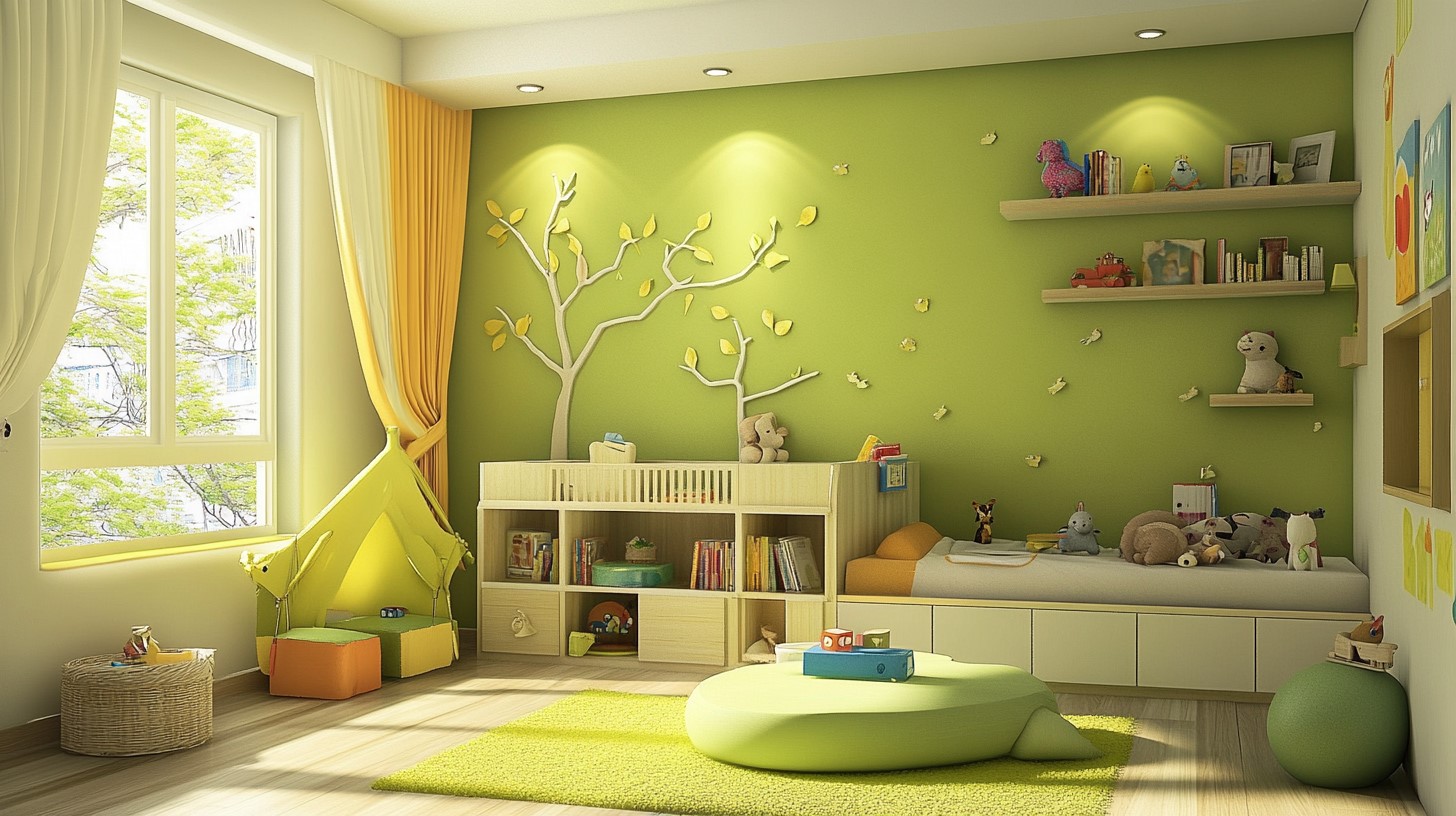 Pistachio Green Colour for Inside Room