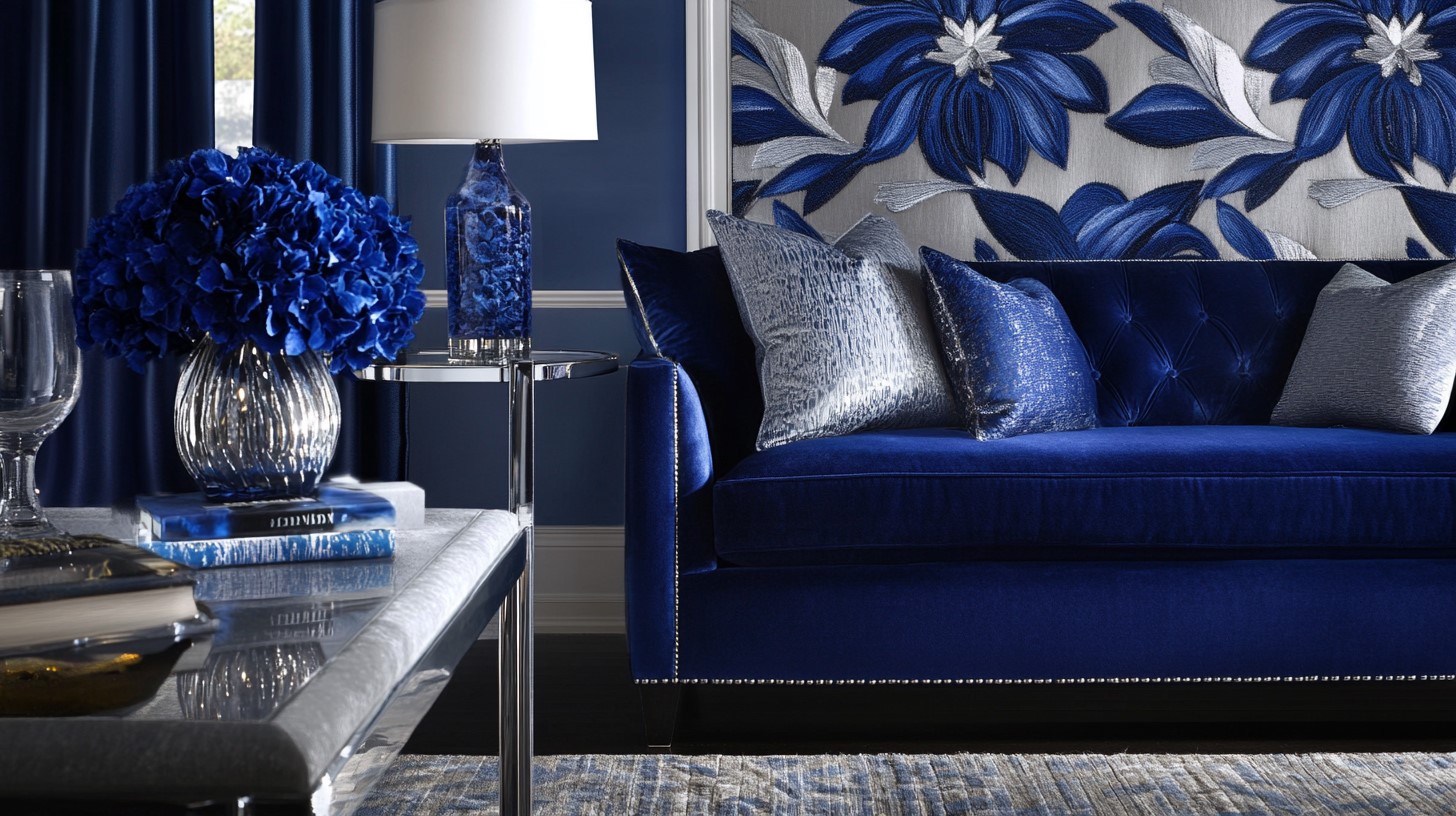 Sapphire Blue and Silver: Home Interior Colours