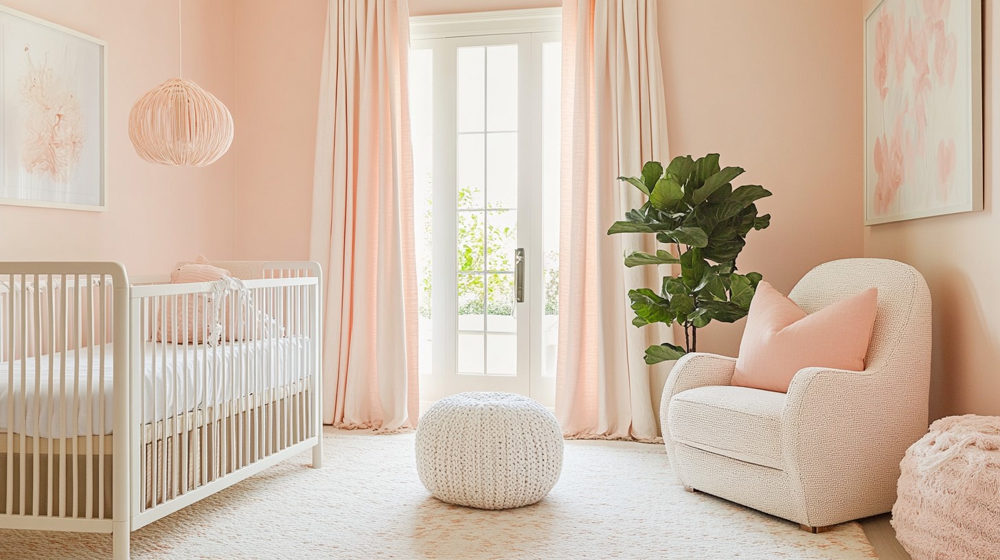 Soft Peach Colour for Room Interiors