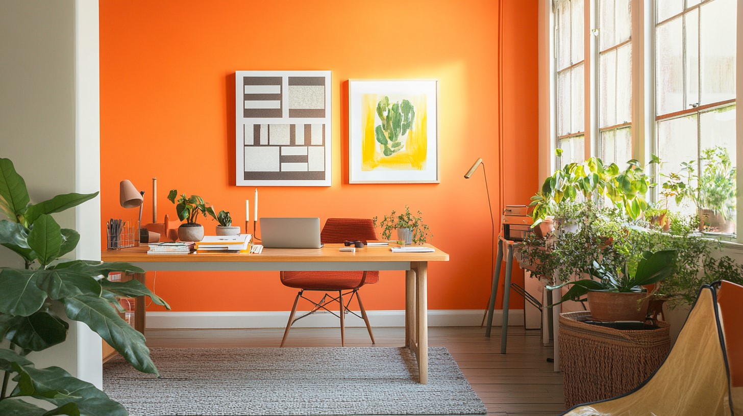 Sunset Orange Colour Inspiration for House