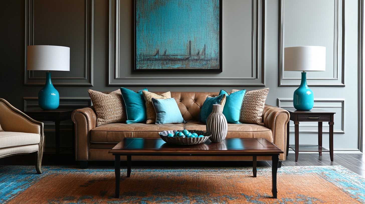 Turquoise and Brown: Colour Combination for Interior Decoration