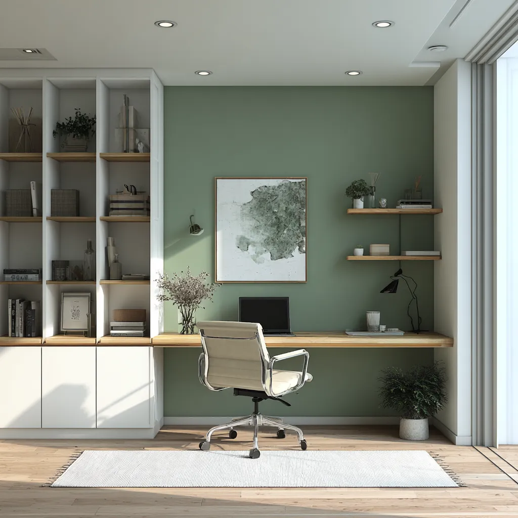 Wall Paint Colour Combination for Study Room