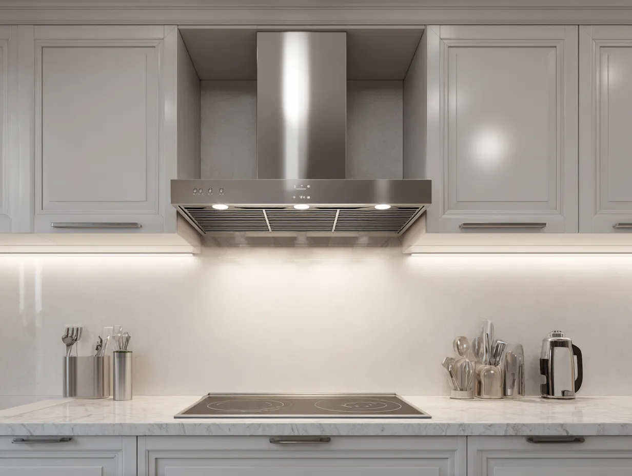Auto-Clean Kitchen Chimney Design
