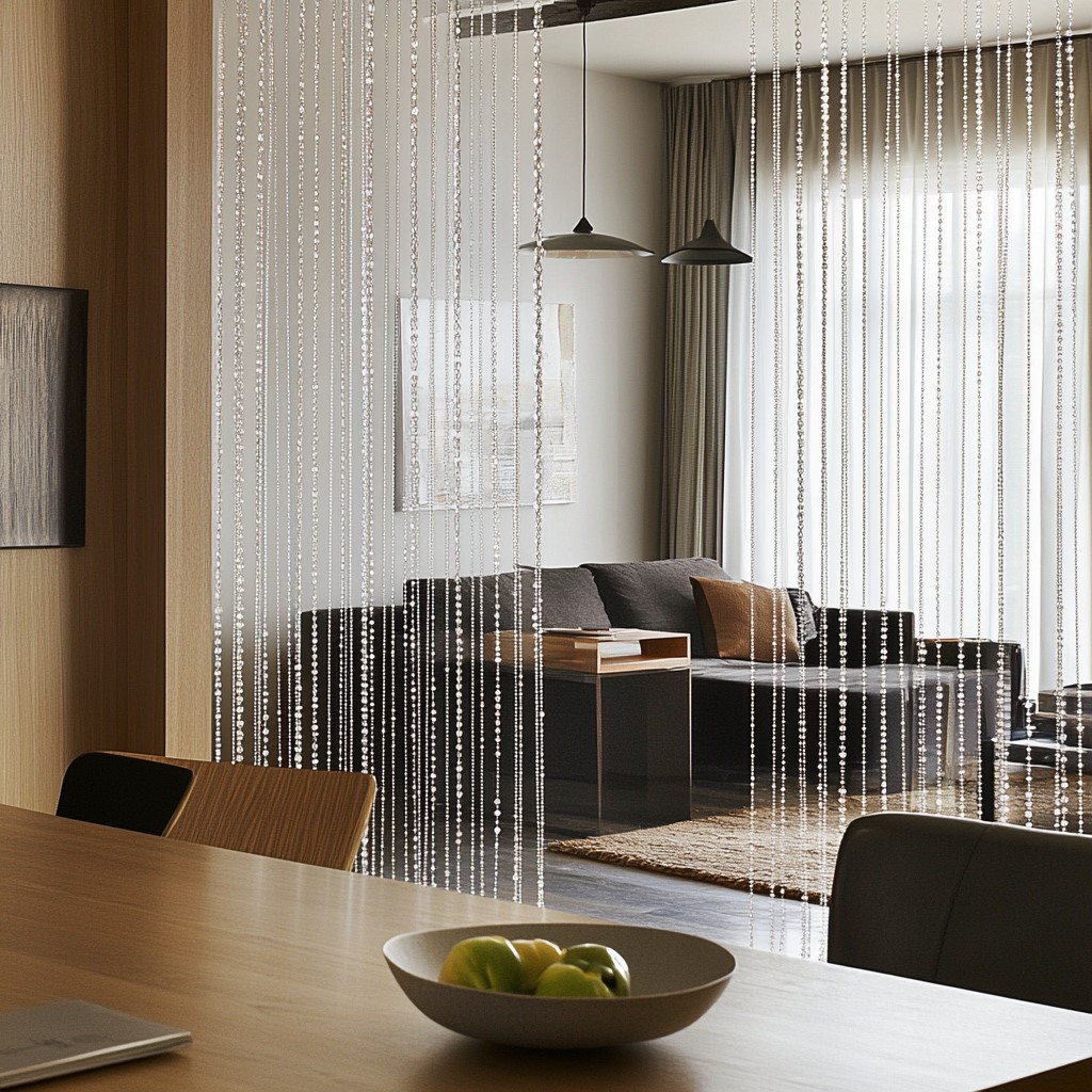 Beaded Curtains: Partition Wall Design