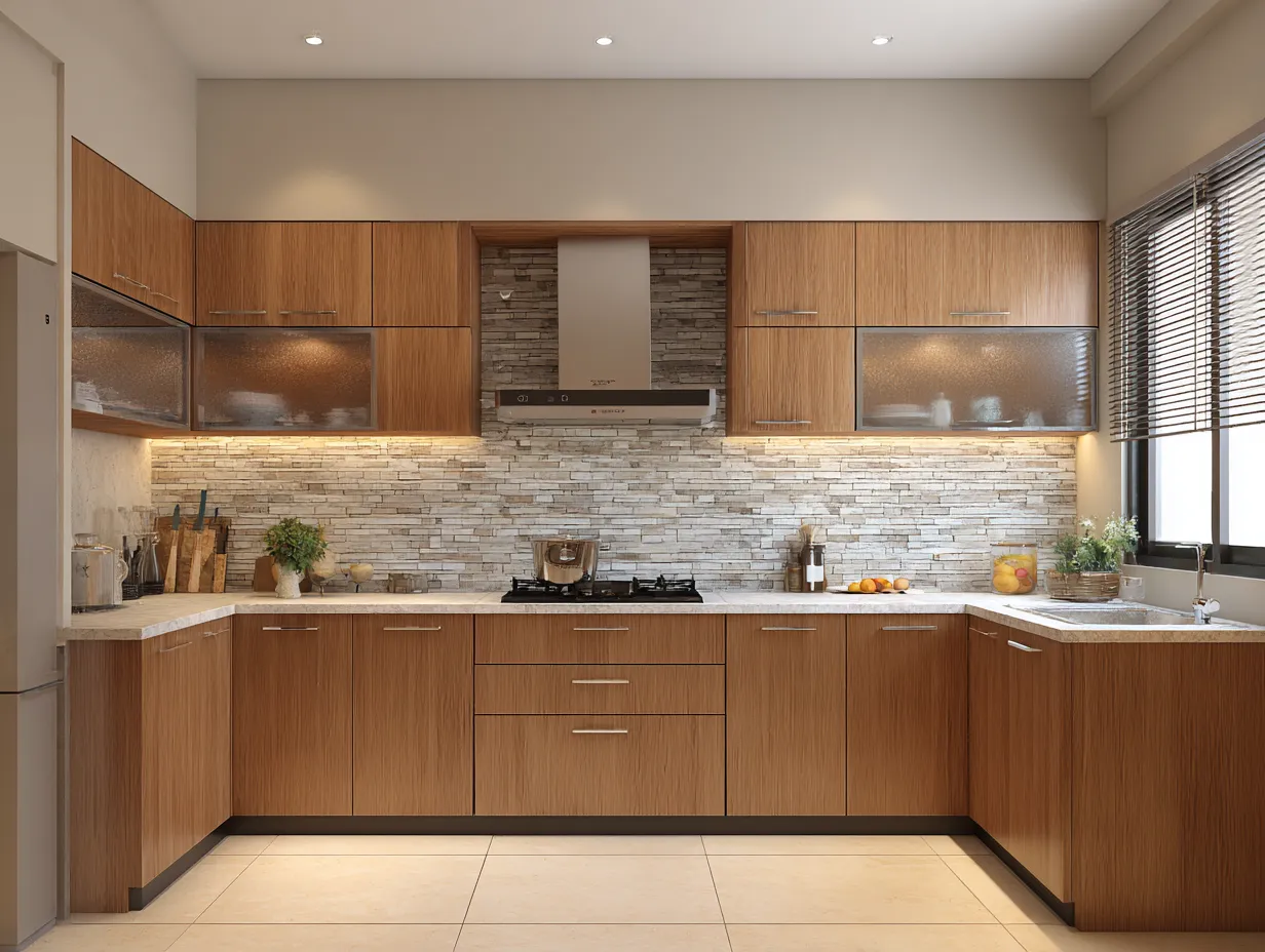 Kitchen Hidden Chimney Design