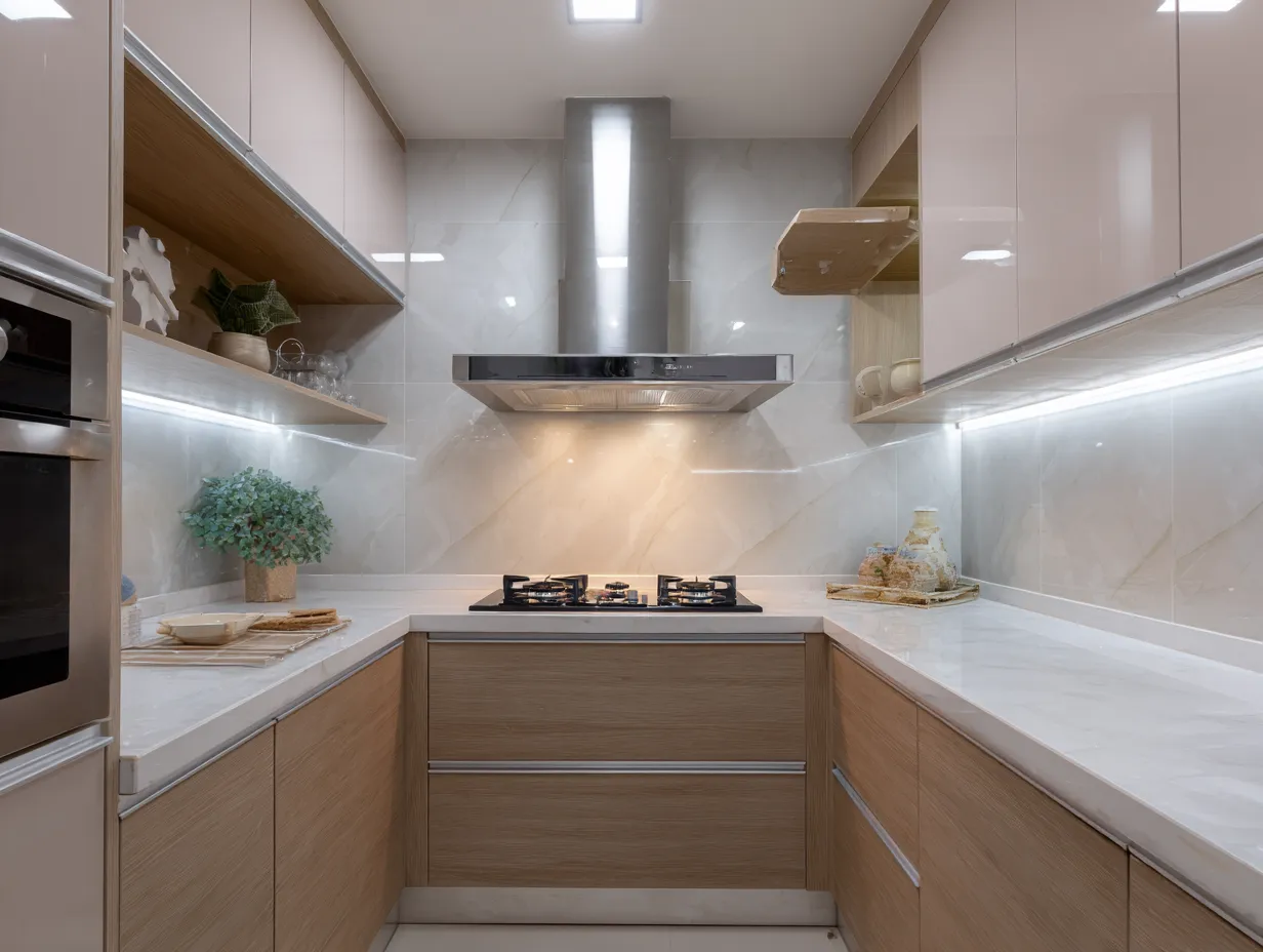 Slim Kitchen Chimney Design
